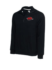 FNC Embroidered 1/4 Zip Mock Neck Pullover