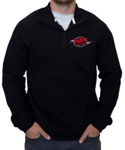 FNC Embroidered 1/4 Zip Mock Neck Pullover