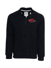 FNC Embroidered 1/4 Zip Mock Neck Pullover