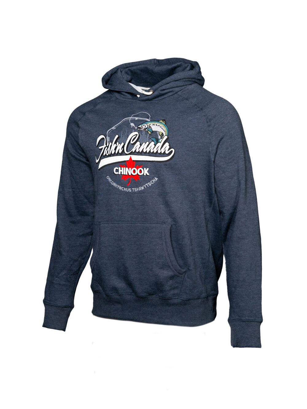 Fish'n Canada Embroidered CHINOOK Hoodie - Denim - Image 2